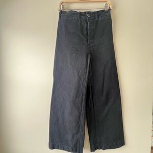 Jesse Kamm Black Sailor Wide-Leg Pants Size 4